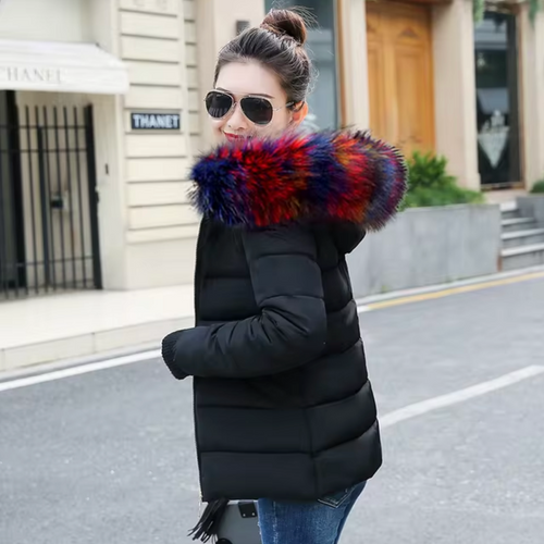 デボラ® |フードとファーの裏地付きジャケット