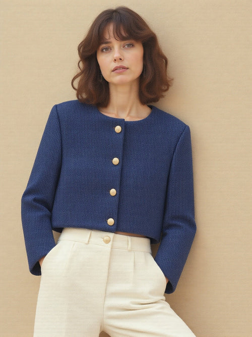 テオドラ® |ボタン付き長袖ジャケット